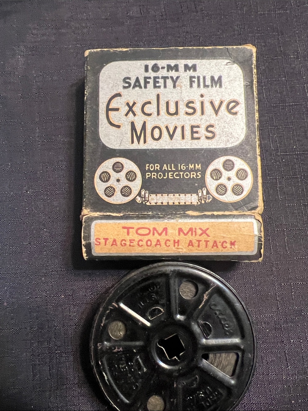 Exclusive Movies 16mm Safety Film Reel - Black